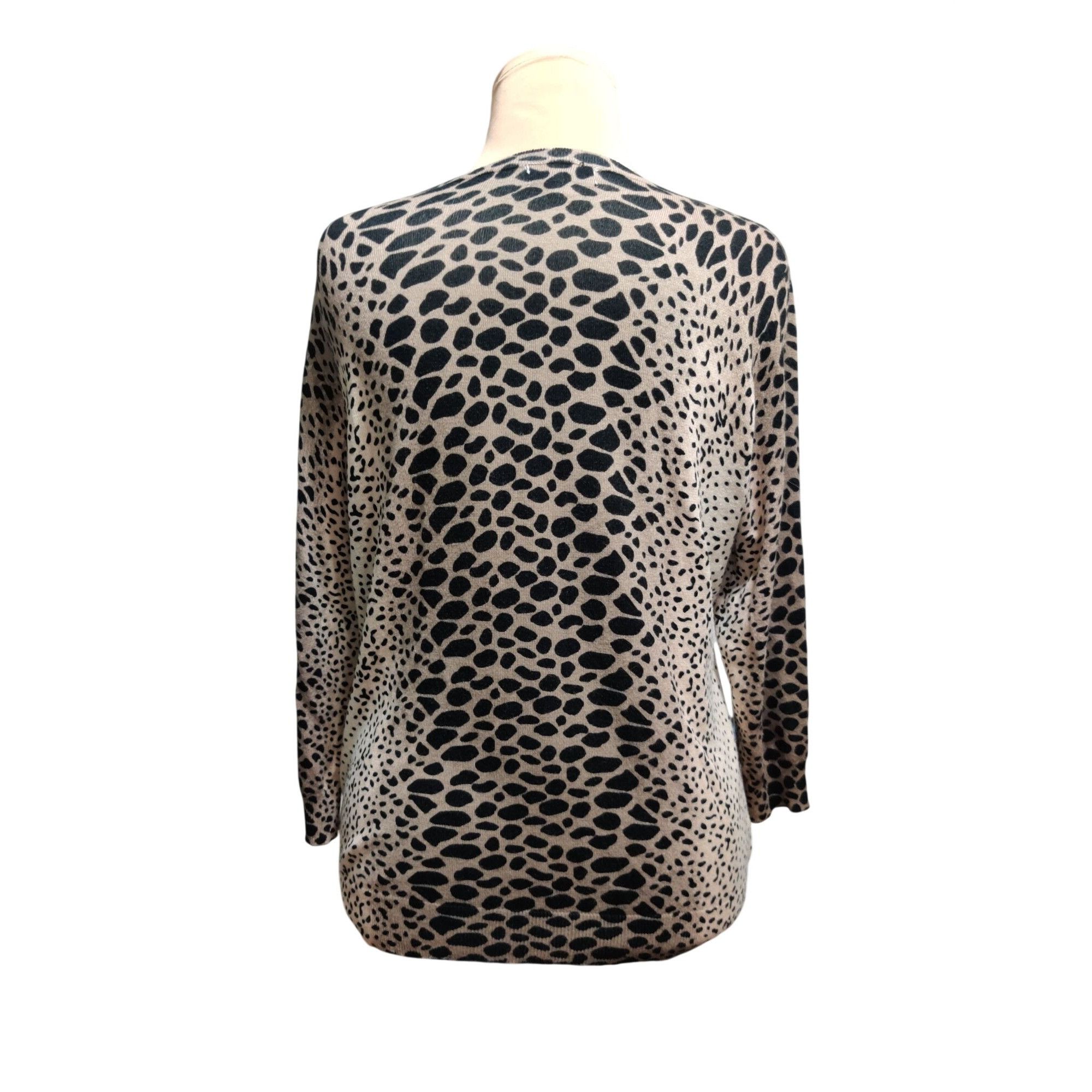 Other Leopard Print Cardigan Size L Lightweight Button Front Sweat Size L / US 10 / IT 46 - 4 Thumbnail