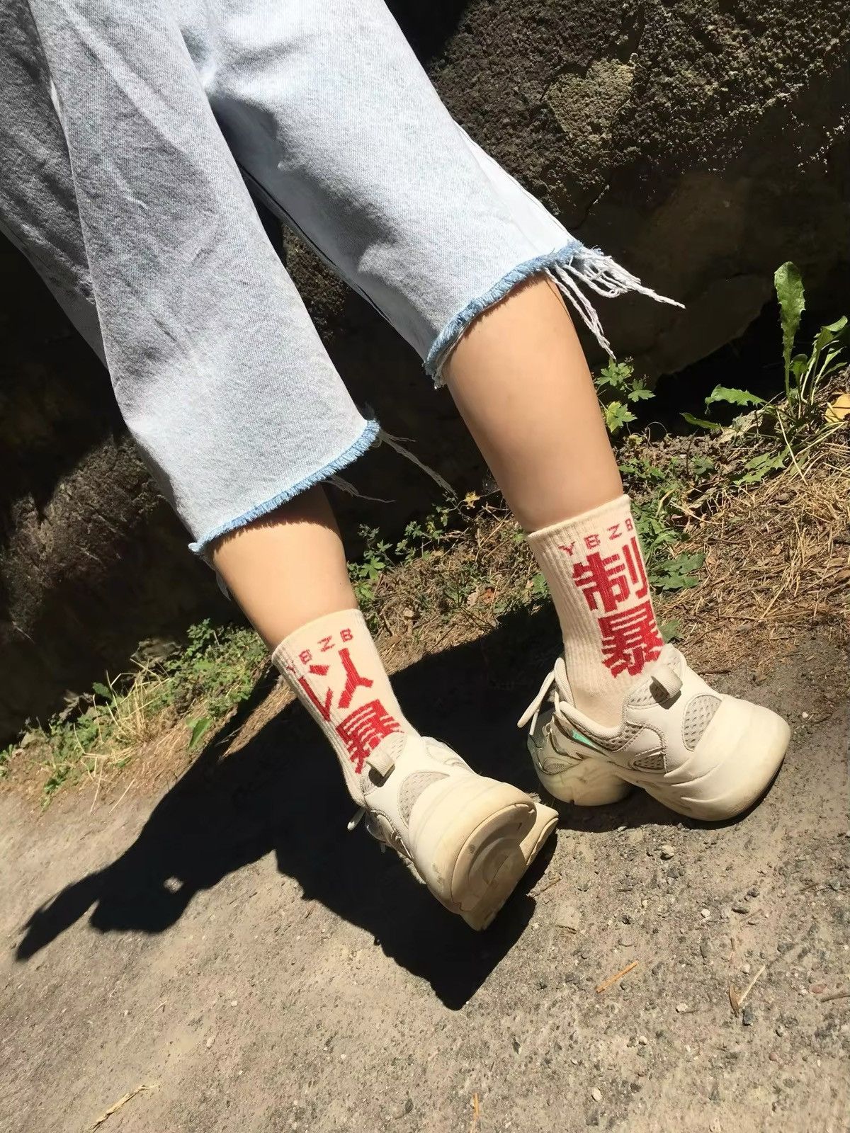Converse × Happy Socks Chinese Characters Skateboard Cotton Socks (1 pairs) Size ONE SIZE - 8 Thumbnail