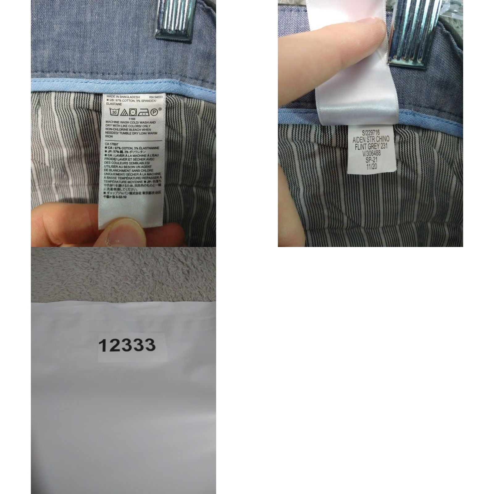 Banana Republic Banana Republic Pants Mens 33x34 Chino Flat Front Cotton Preppy Gray Size US 33 - 8 Thumbnail