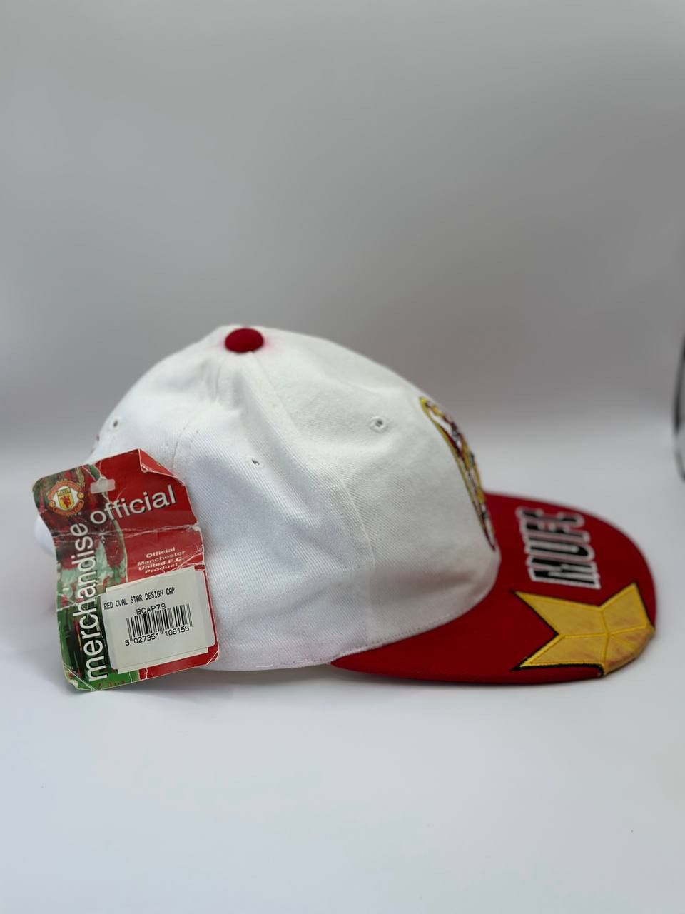 Vintage NWT Manchester United MUFC Old Trafford Snapback Hat 90s Size ONE SIZE - 7 Thumbnail