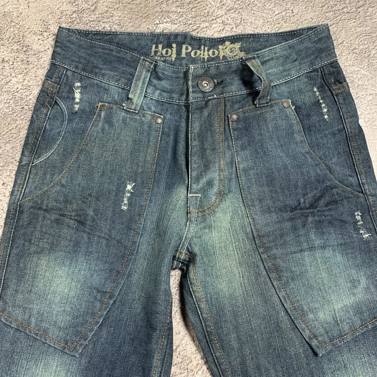 Vintage Y2K Baggy Distressed Flared Jeans Grunge Streetwear Logo 30 Size US 30 / EU 46 - 3 Thumbnail