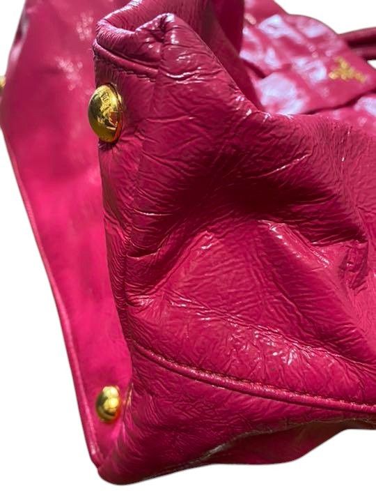 Prada Prada - Ribbon Pink Handbag Tote Leather Nappa Gold Hardware Size ONE SIZE - 7 Thumbnail