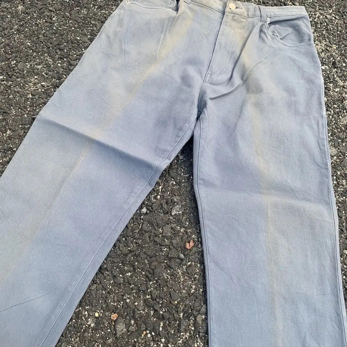 Japanese Brand × StraightFaded Japanese Vintage 5-Pocket Jeans Faded Trousers Pants Size US 29 - 4 Thumbnail