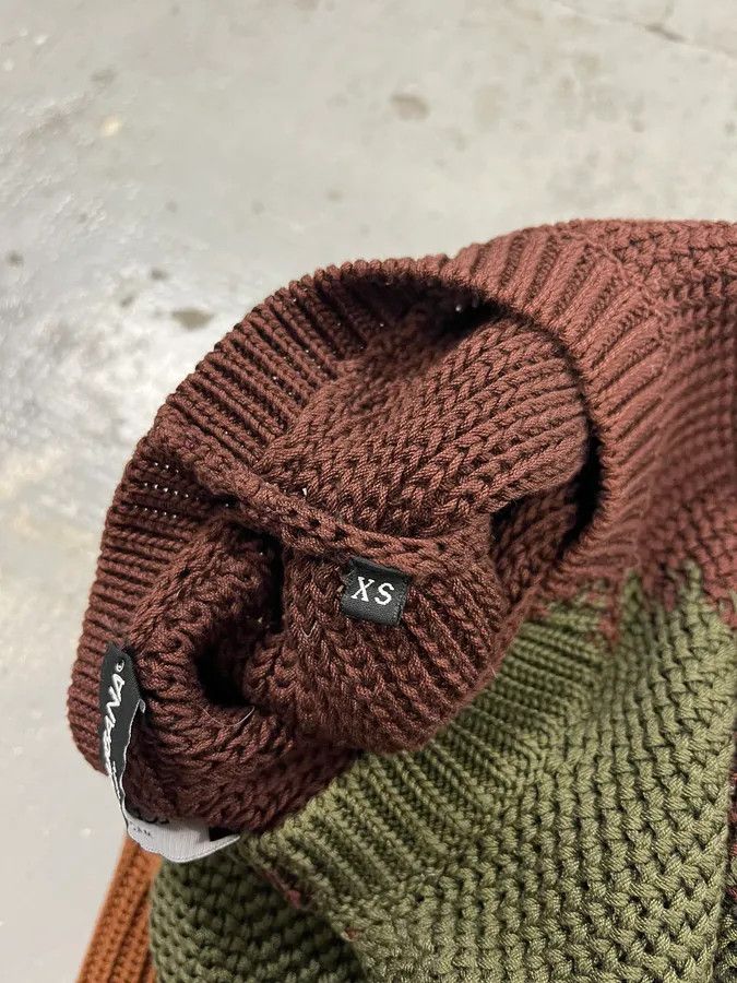 Dolce & Gabbana 2010s Dolce & Gabbana Green & Brown Abstract Knit Sweater Size US M / EU 48-50 / 2 - 9 Thumbnail