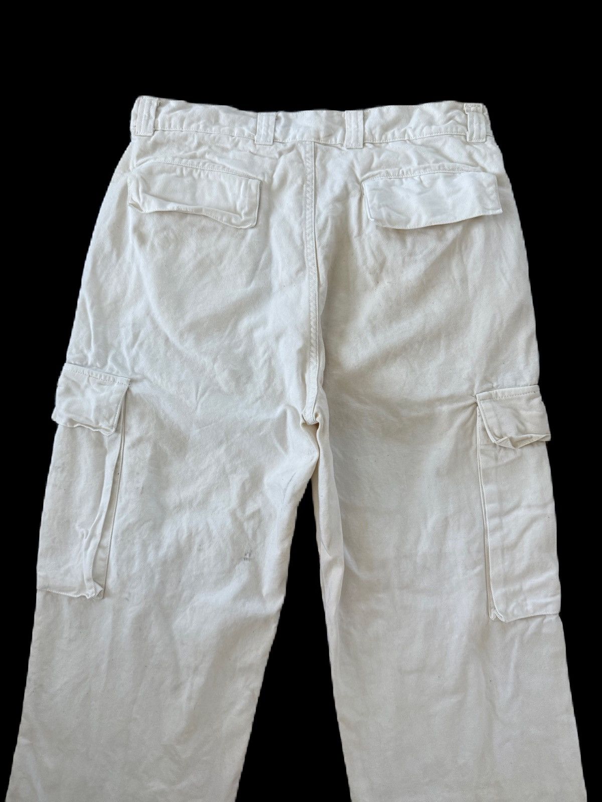United Colors Of Benetton WHITE CARGO PANTS WORKWEAR STY UNITED COLOR OF BENAETTON Size US 31 - 7 Thumbnail