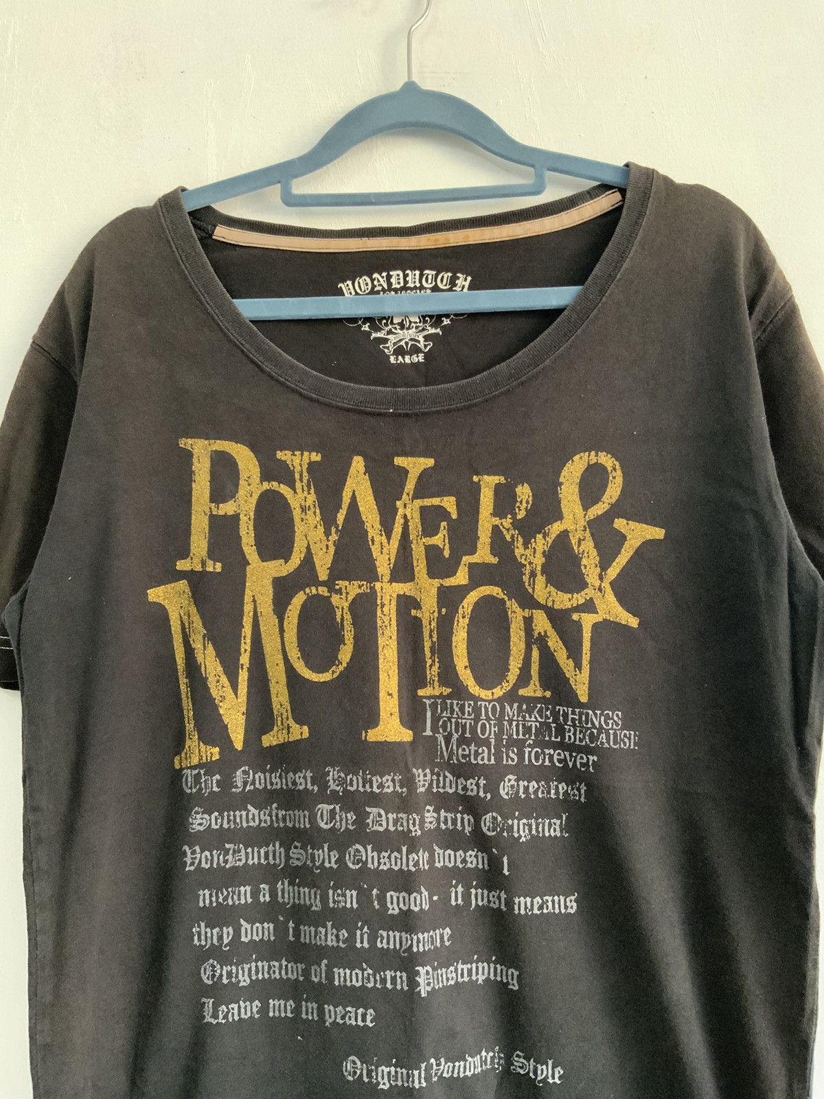 Von Dutch Von Dutch Power & Motion Streetwear Tee Size US L / EU 52-54 / 3 - 5 Thumbnail