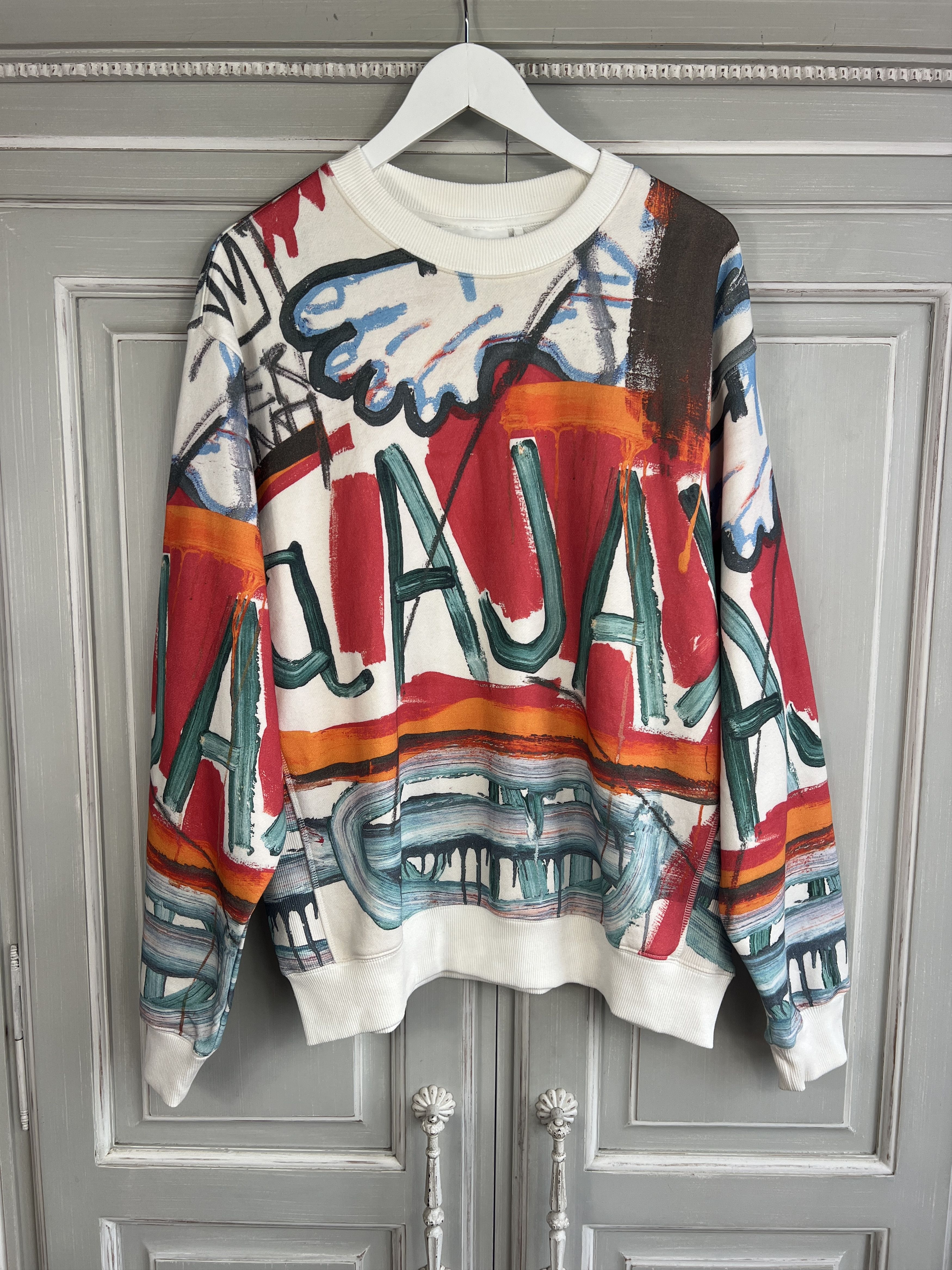 H&M × Jean-Michel Basquiat × Who Decides War WHO DECIDES WAR x EV BRAVADO TELA D'AMORE BASQUIAT H&M Size US M / EU 48-50 / 2 - 4 Thumbnail