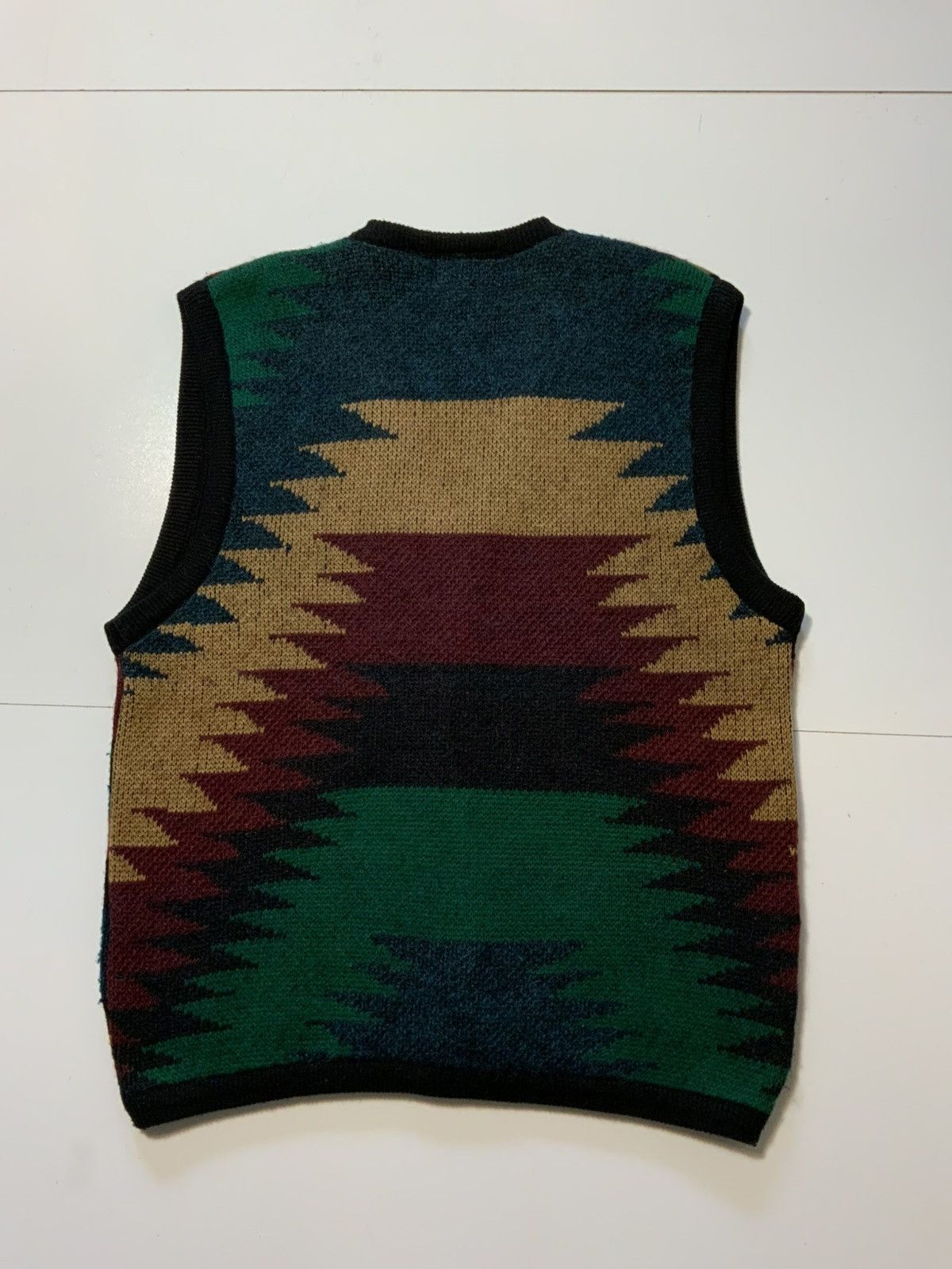 Vintage VTG BMAX Chimayo Mohair Wool Knit Cardigan Sweater Vest Size US M / EU 48-50 / 2 - 2 Thumbnail