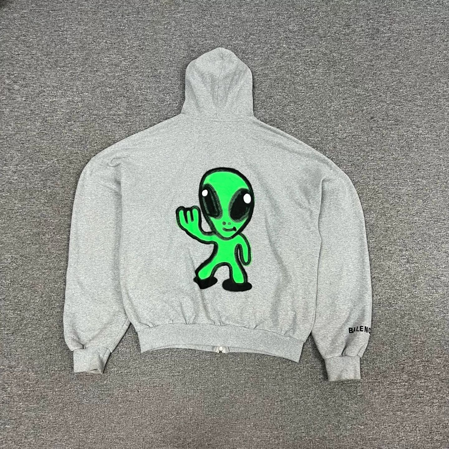 Balenciaga Balenciaga 2025 Alien Zip Hoodie Size US S / EU 44-46 / 1 - 1 Thumbnail