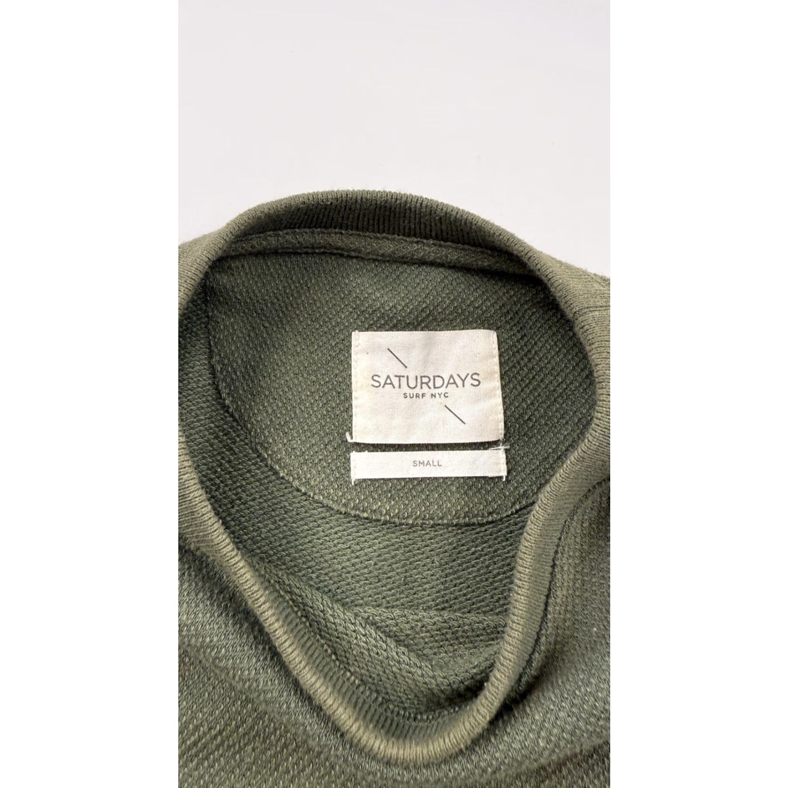 Saturdays NYC Saturdays Surf NYC Shirt Mens Small Green Long Sleeve Pocket Crew Neck Casual Size US S / EU 44-46 / 1 - 6 Thumbnail