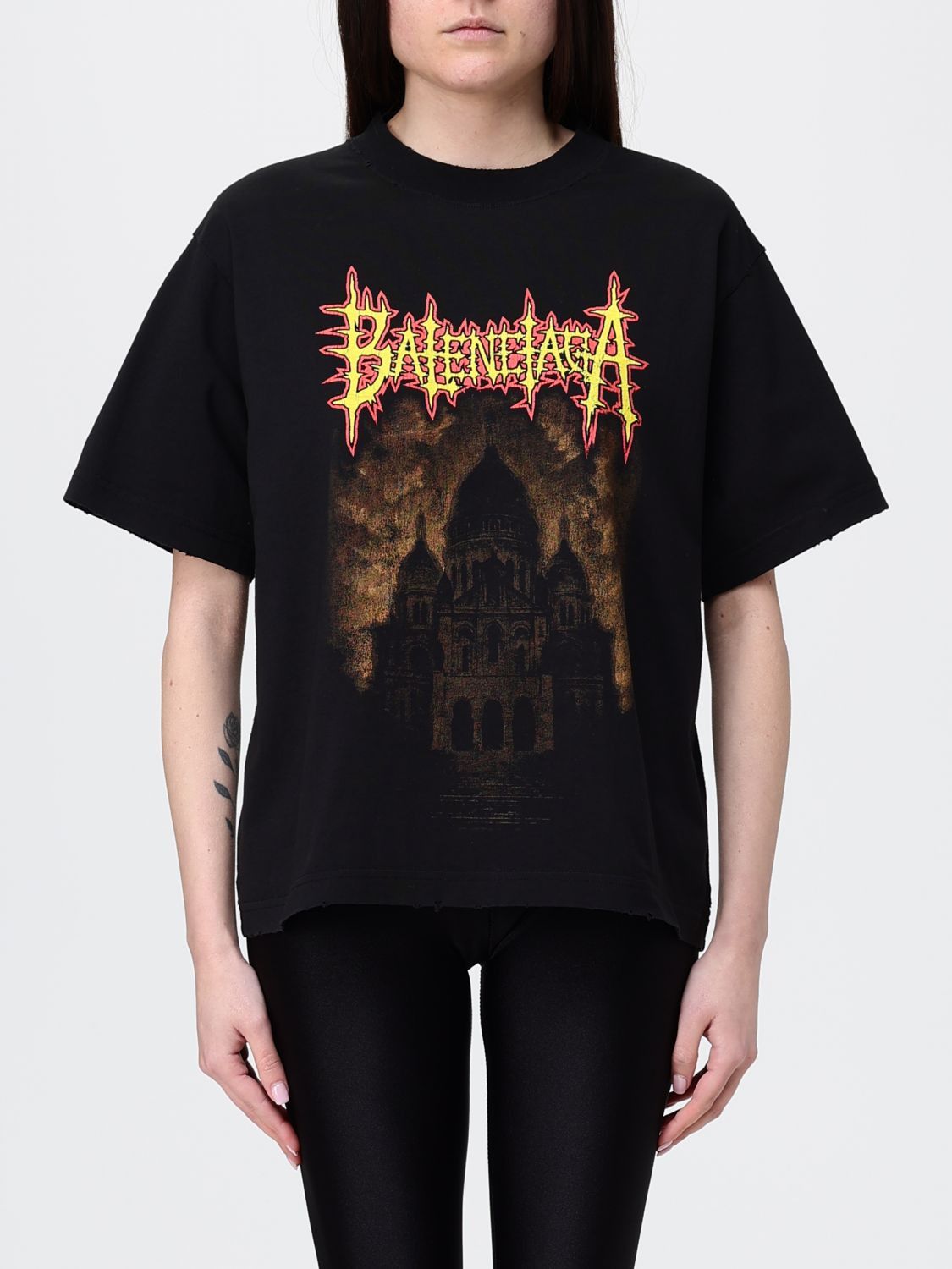 Balenciaga Balenciaga T-Shirt Woman Black Size M / US 6-8 / IT 42-44 - 1 Thumbnail