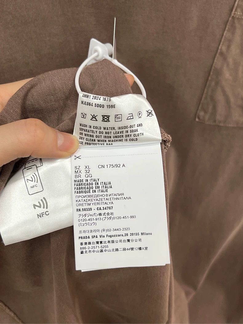Prada MiuMiu New Cocoa Brown Logo Sweatshirt -2505 Size US XL / EU 56 / 4 - 5 Thumbnail