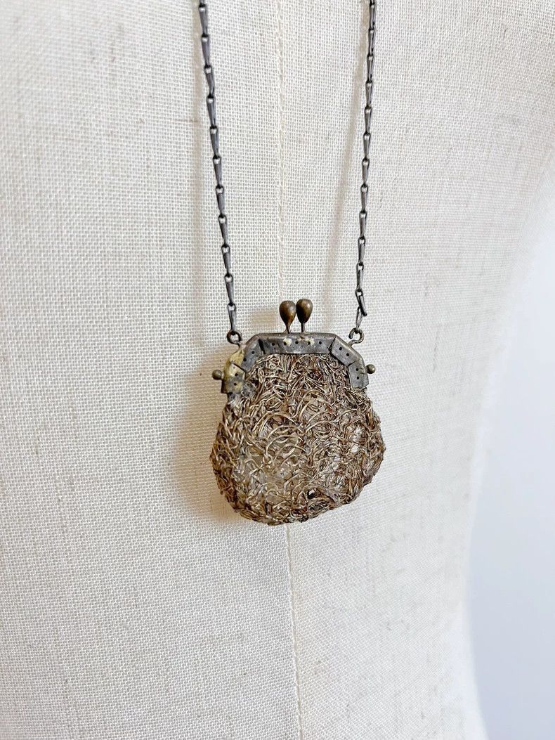 Maison Margiela Handmade Mini Metal Purse Necklace Jewelry-2506 Size ONE SIZE - 3 Thumbnail