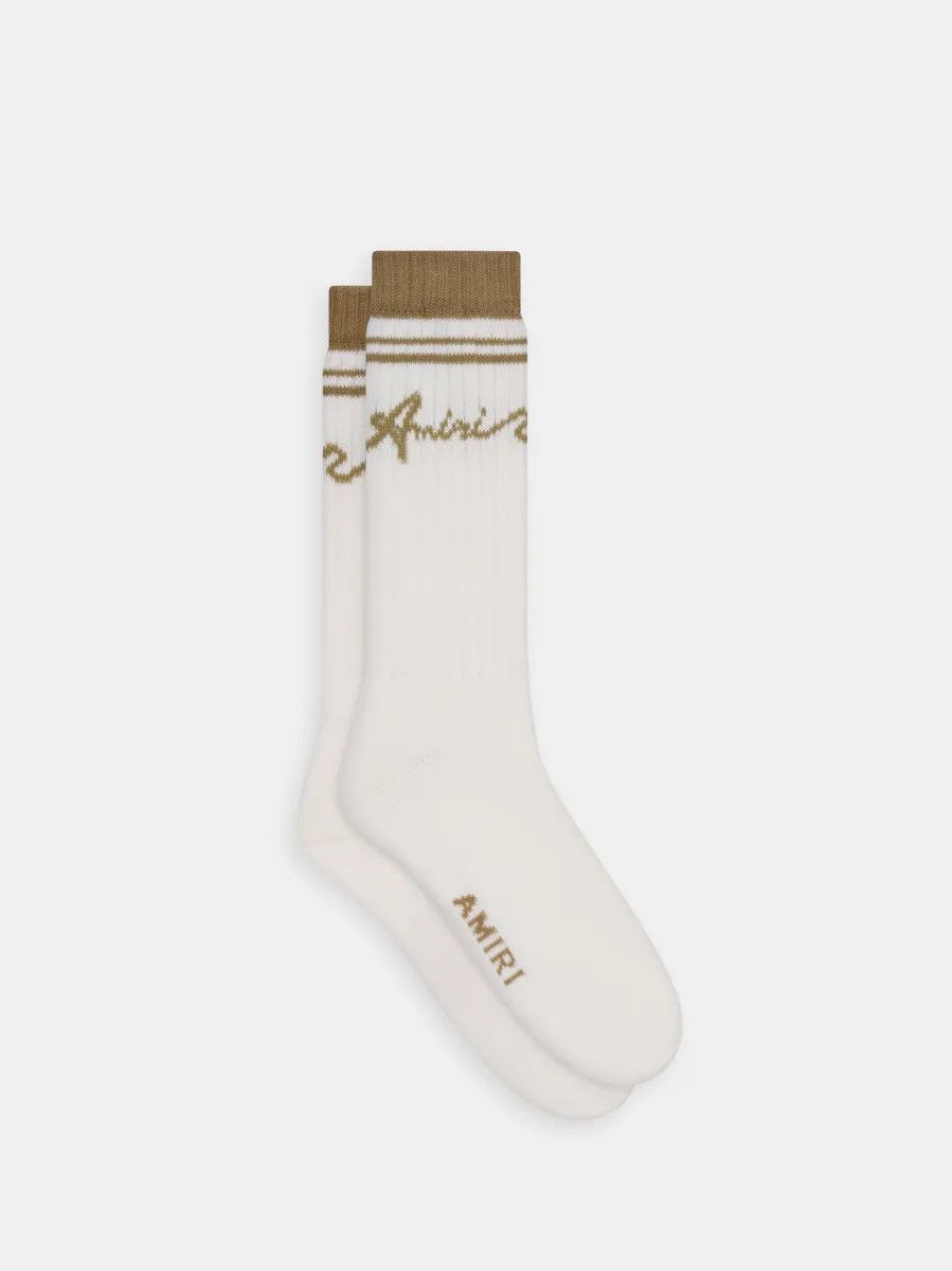 Amiri o1s1wg110825 Size: OS / Wave Socks in White Size ONE SIZE - 3 Thumbnail