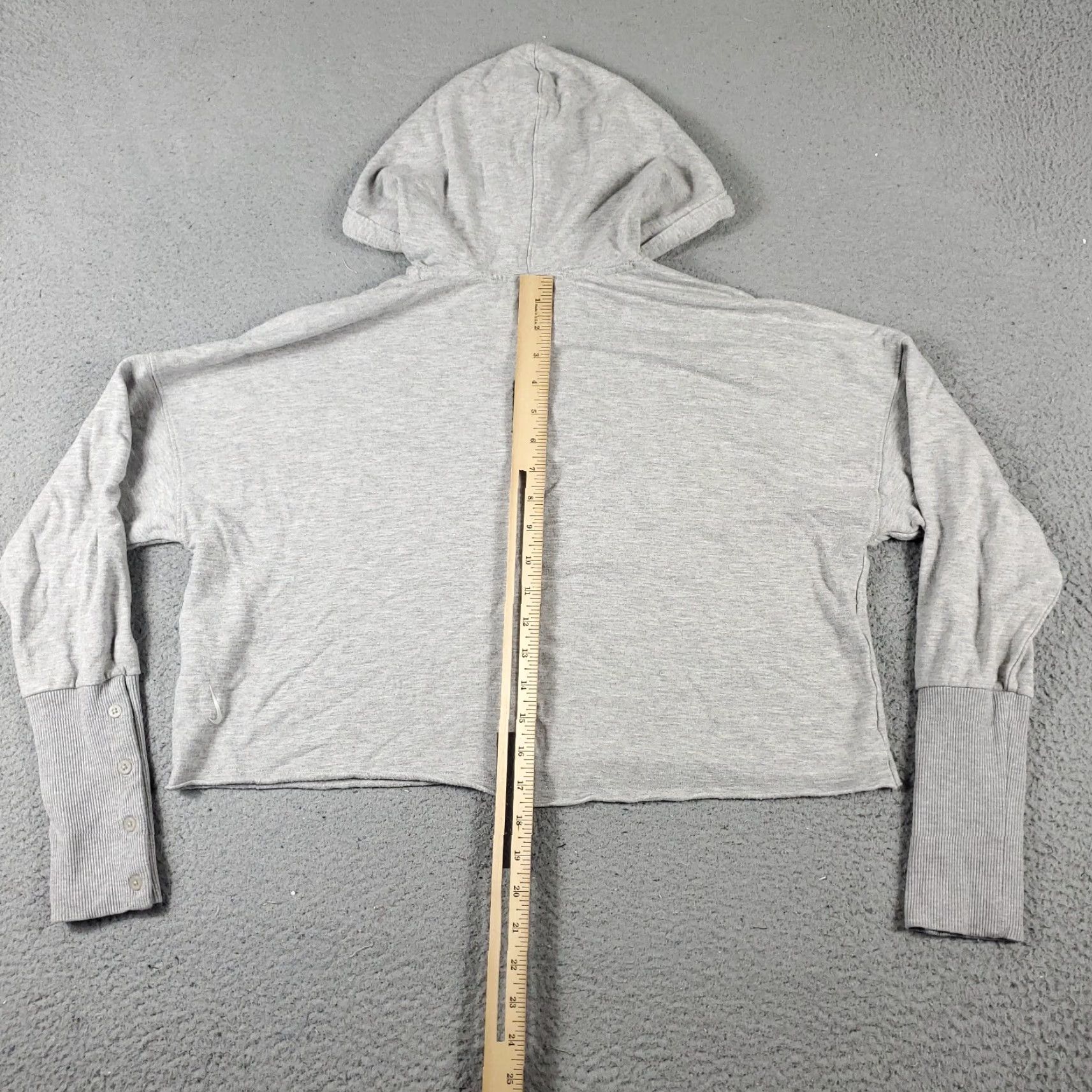 Nike Nike Hoodie Womens Medium Gray Pullover Sweatshirt Long Sleeve Mock Neck Activewear Size M / US 6-8 / IT 42-44 - 5 Thumbnail