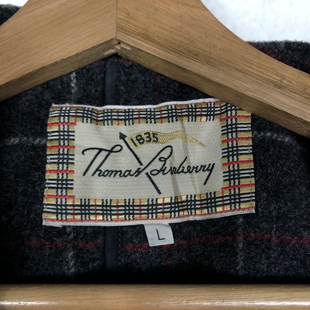 Burberry 📌Vintage Wool Long Jacket Duffle Thomas Burberry 1835 Size US L / EU 52-54 / 3 - 20 Thumbnail
