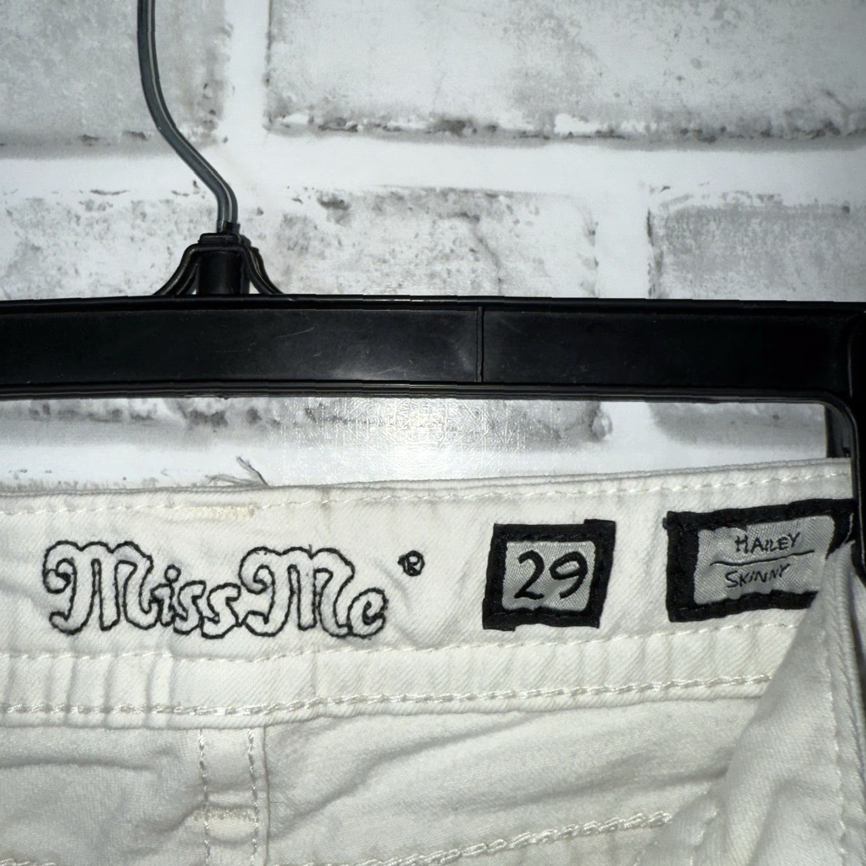 Miss Me Miss Me Hailey Skinny Jeans White Womens 29x26 Size Regular Size 29" - 5 Thumbnail