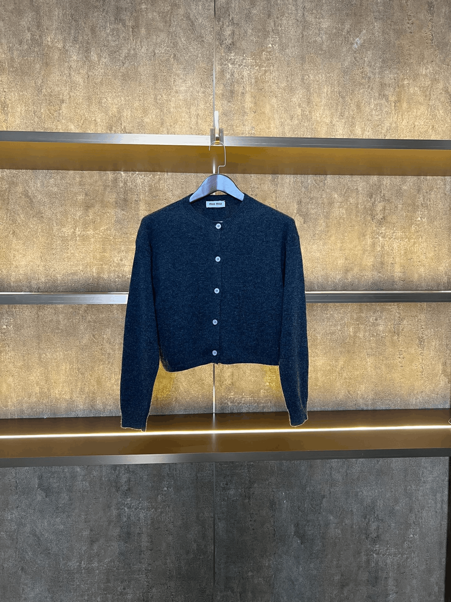 Miu Miu Miumiu Slogan Cashmere Cardigan Size S / US 4 / IT 40 - 1 Thumbnail