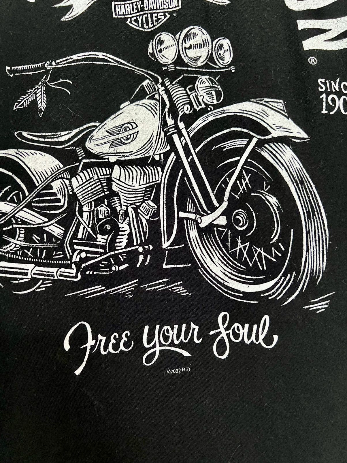 Harley Davidson 🔥 Harley-Davidson “Free Your Soul” Savannah Tee – 2022 🔥 Size US L / EU 52-54 / 3 - 2 Thumbnail