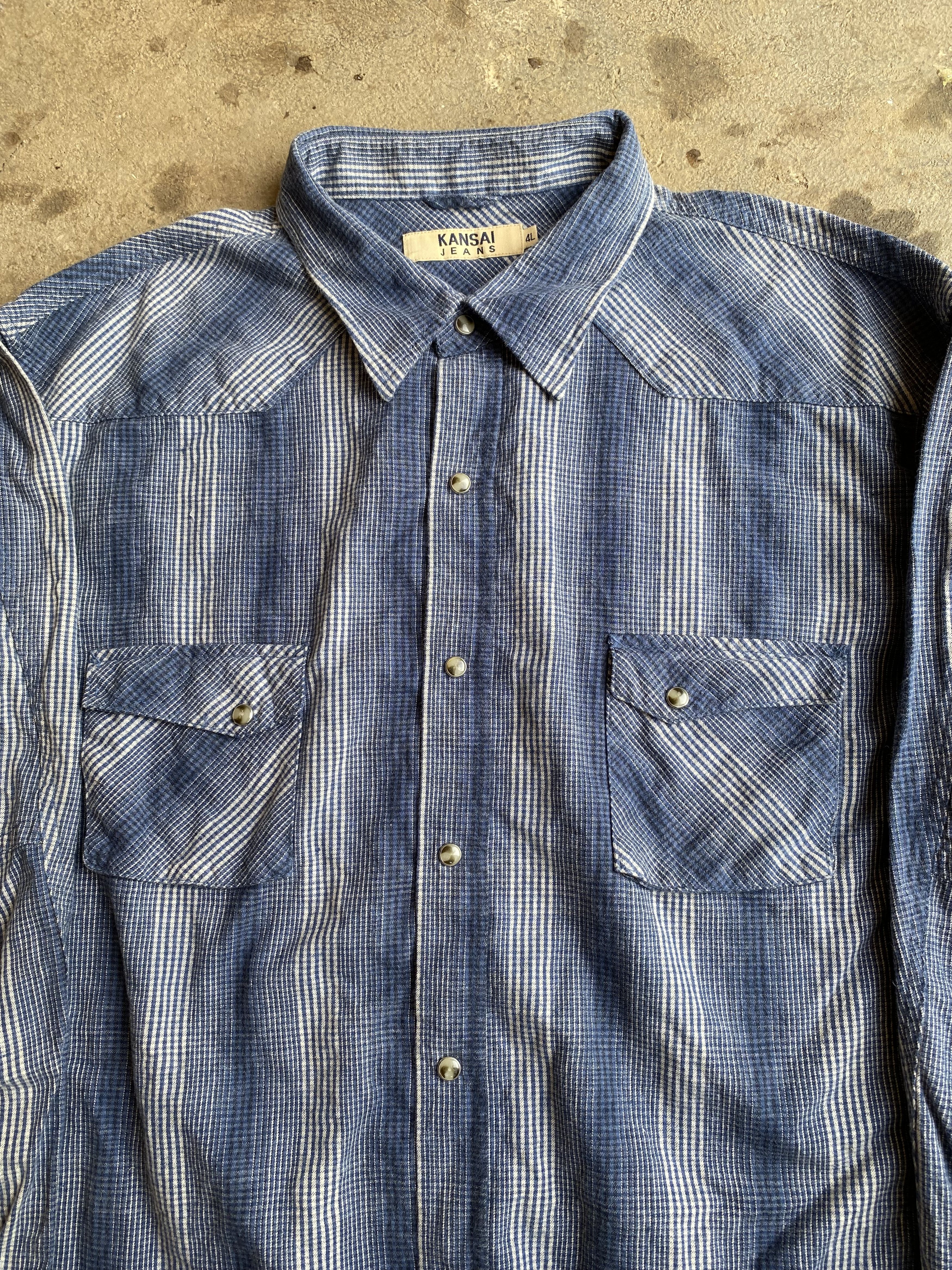 Japanese Brand × Kansai Yamamoto × Vintage Vintage kansai jeans flanel Size US XL / EU 56 / 4 - 3 Thumbnail