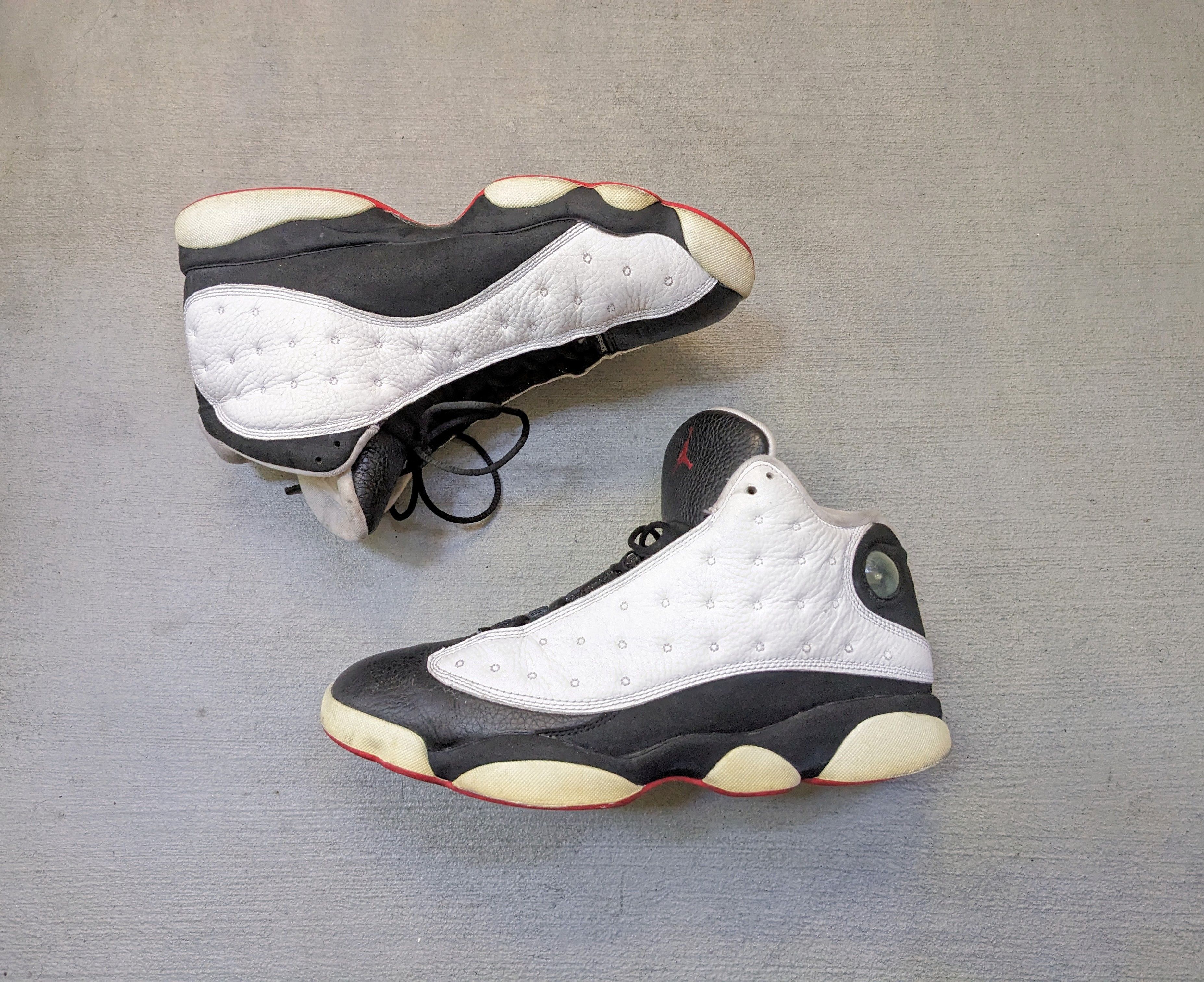 image of Jordan Nike Air Jordan 13 He Got Game Size 11 Black 414571-104 Shoes in White/Black, Men's