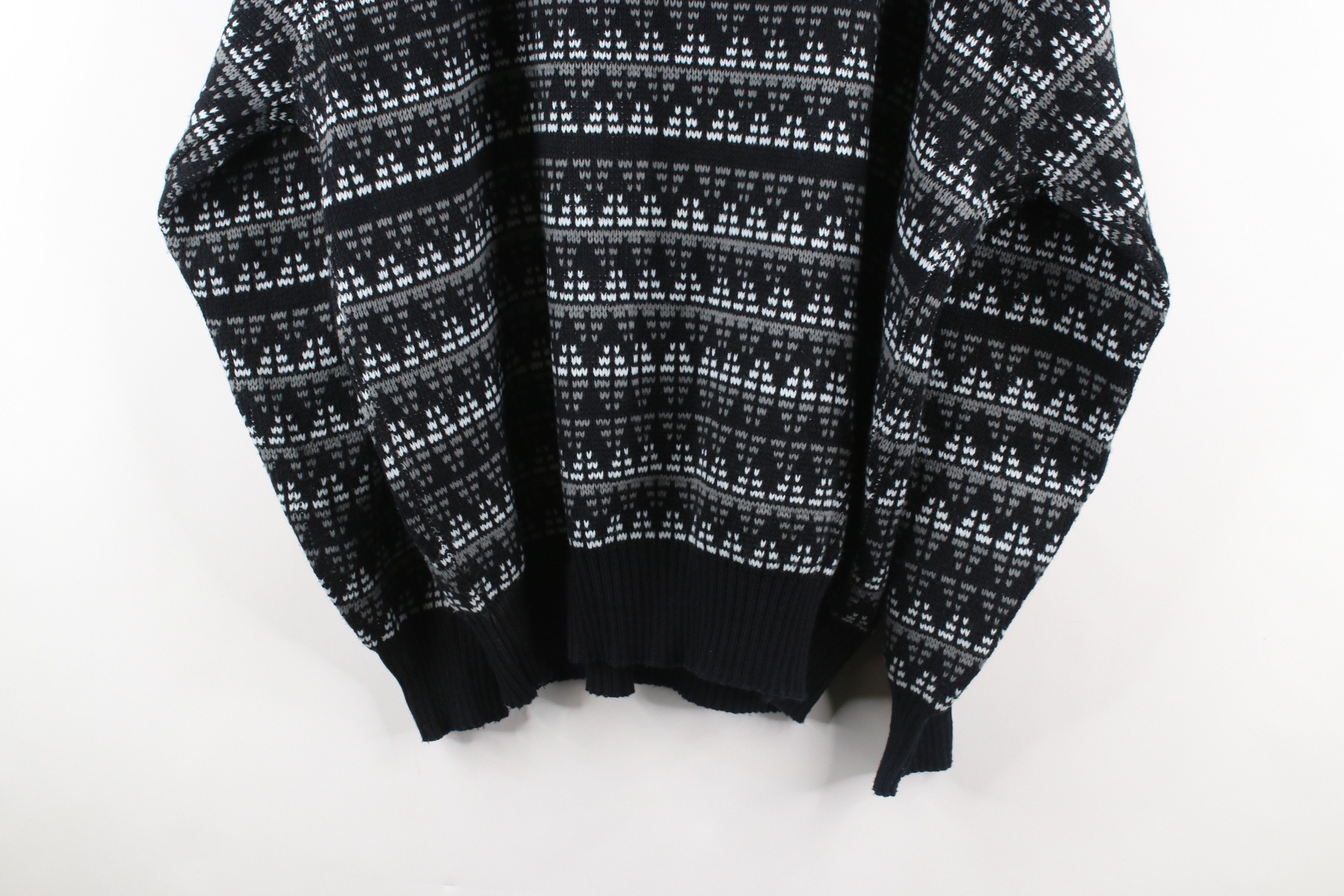 Vintage Vintage 90s Coogi Style Geometric Knit Cosby Dad Sweater Size US XXL / EU 58 / 5 - 8 Thumbnail