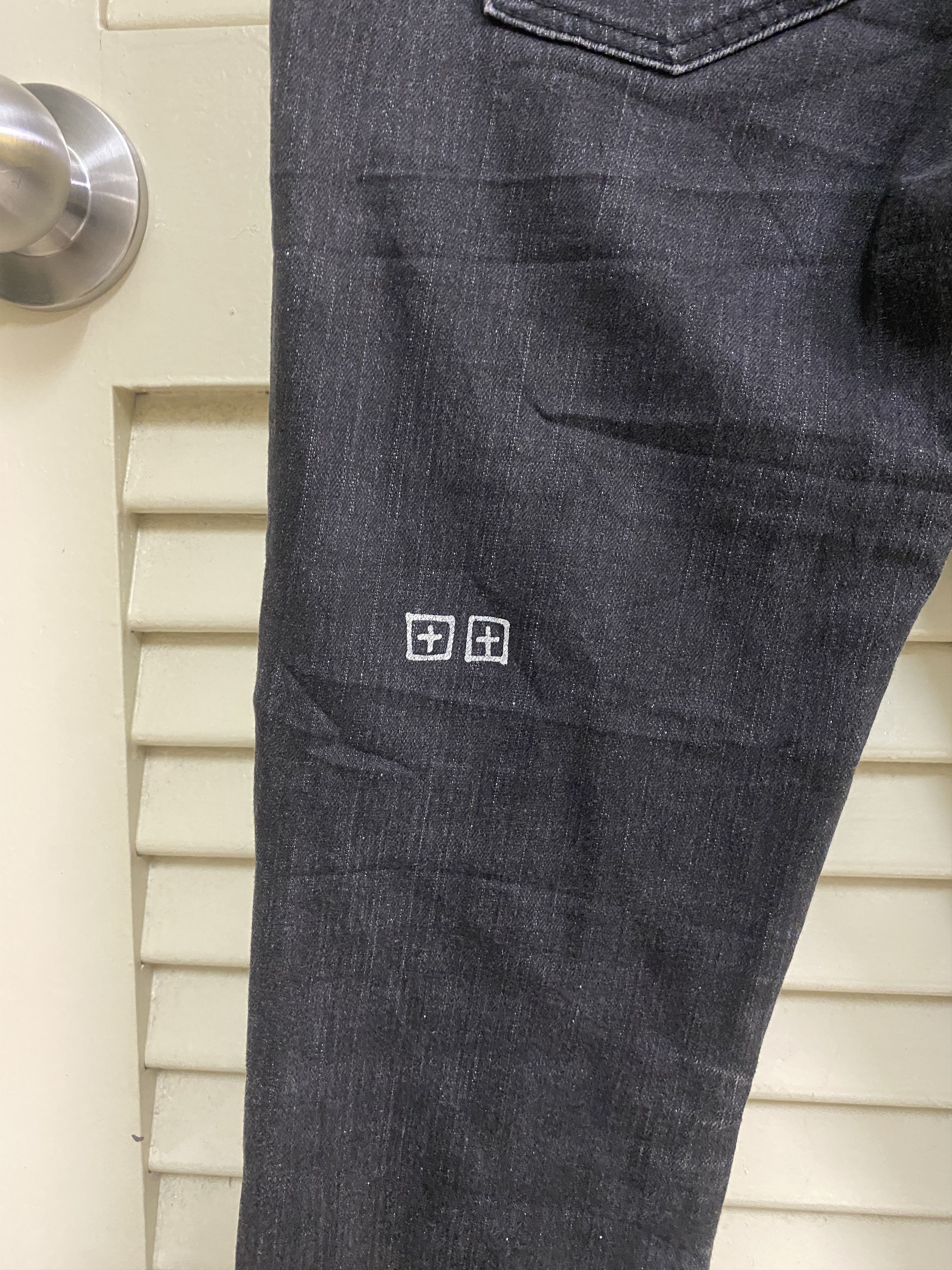 Ksubi Ksubi Skinny Pins Black Squawk Denim Size US 29 - 5 Thumbnail