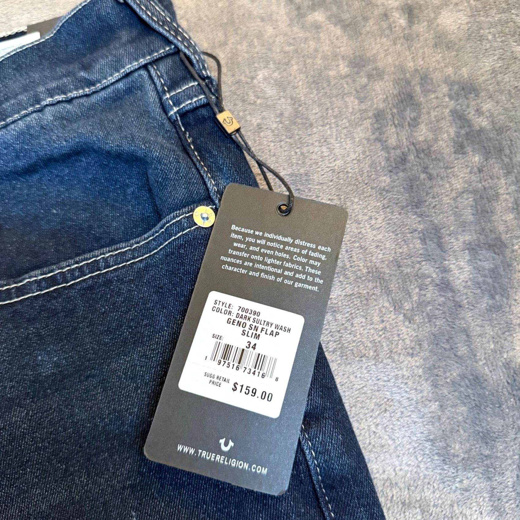 True Religion VINTAGE? No. Size US 34 / EU 50 - 5 Thumbnail