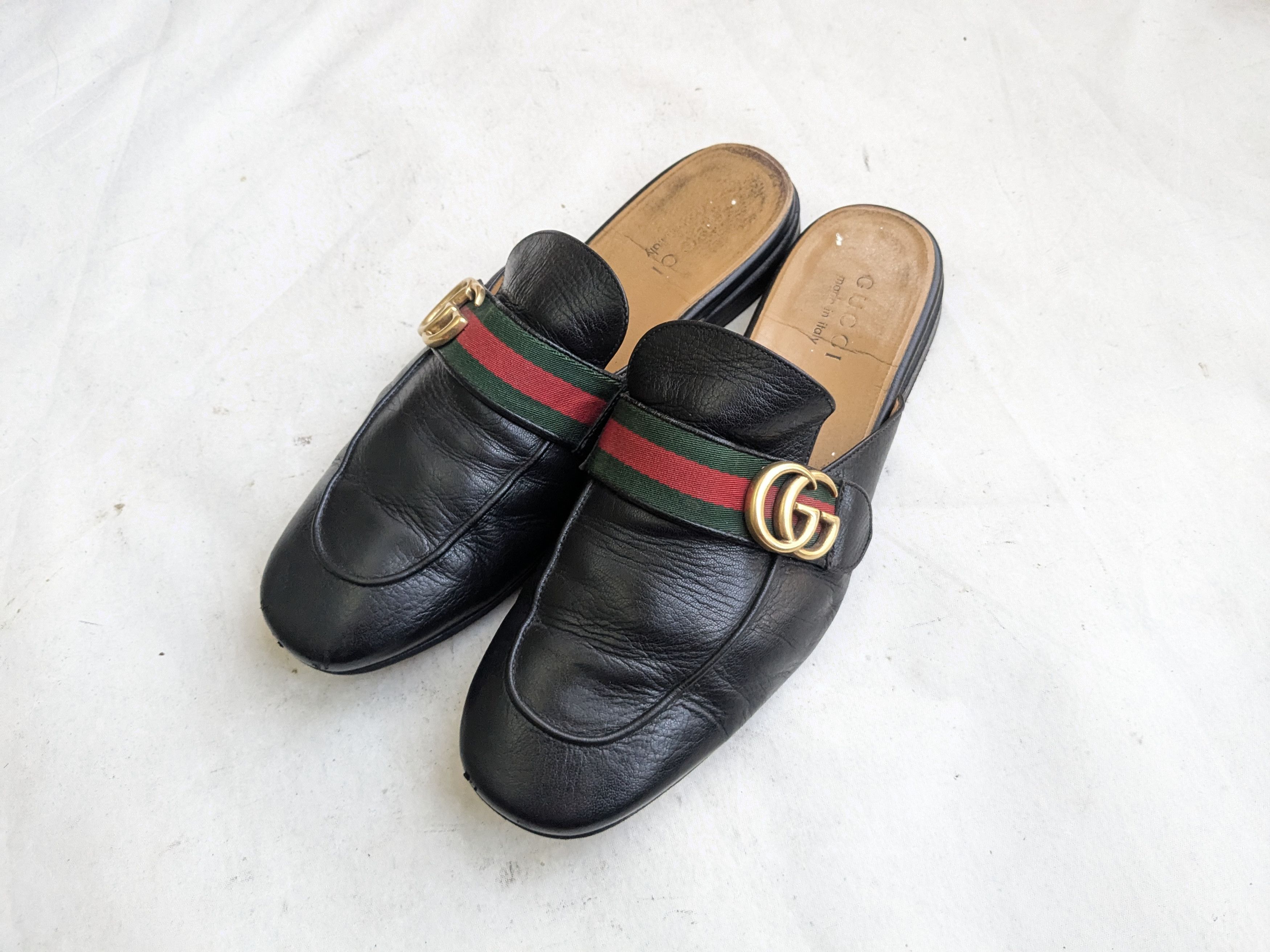 Gucci Gucci Horsebit Loafers Black Leather 8.5 Snaffle Mules Size US 8.5 / EU 41-42 - 4 Thumbnail