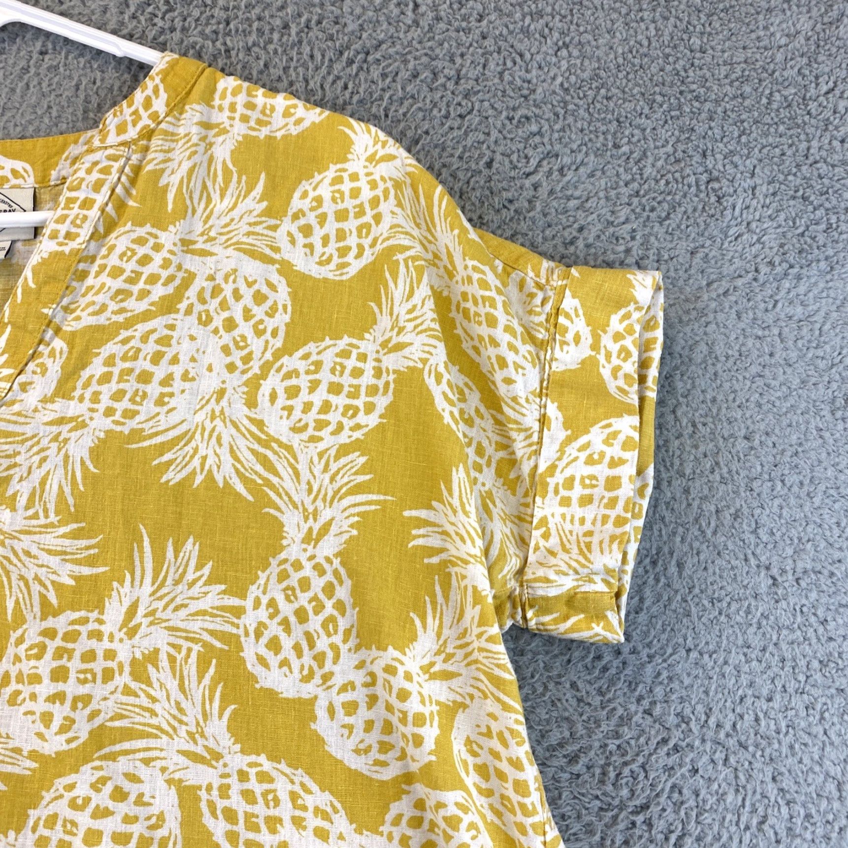 Vintage St. John's Bay Bohemian Blouse Light Yellow Women's Size S / 65-2 Size S / US 4 / IT 40 - 2 Thumbnail