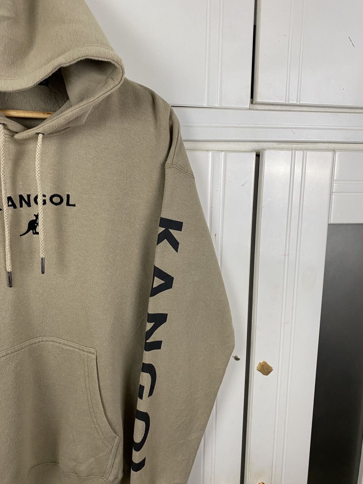 Kangol × Vintage Vintage Kangol Hoodie Logo Centre Pullover Size US XL / EU 56 / 4 - 4 Thumbnail