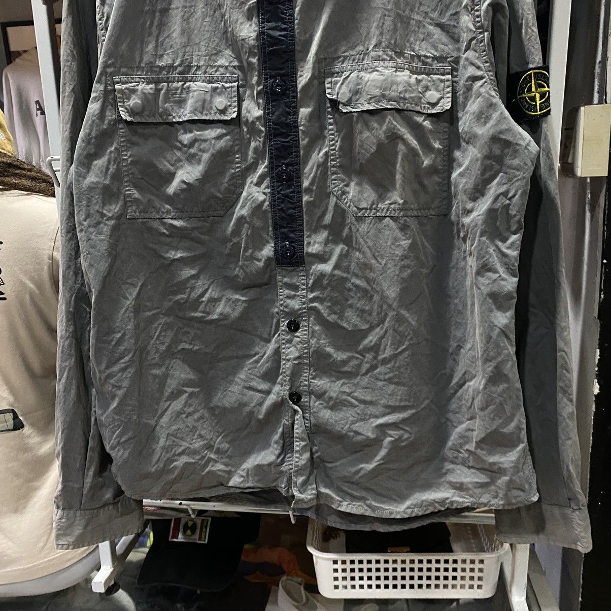 Stone Island ARCHIVE Stone Island A/W 2013 Hooded Button Up Overshirt Size US L / EU 52-54 / 3 - 4 Thumbnail