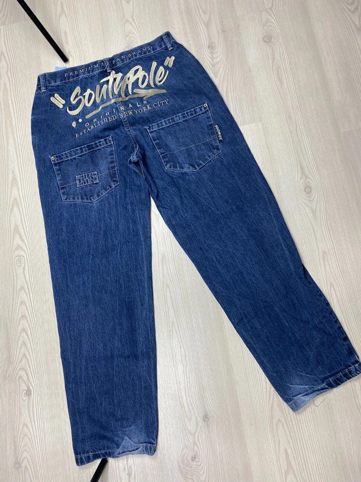 Southpole Vintage South Pole Jeans 90s Baggy Denim Pants Streetwear Size US 32 / EU 48 - 1 Thumbnail