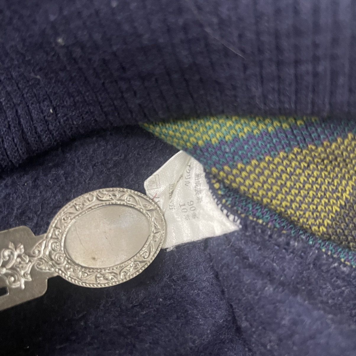 Valentino × Vintage Vintage Rudolph Valentino Embroidered Sweatshirt Size US L / EU 52-54 / 3 - 5 Thumbnail