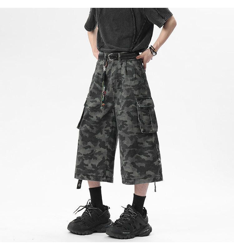 Japanese Brand × Vintage Utility military loose baggy skate cargo pants Size US 29 - 2 Thumbnail