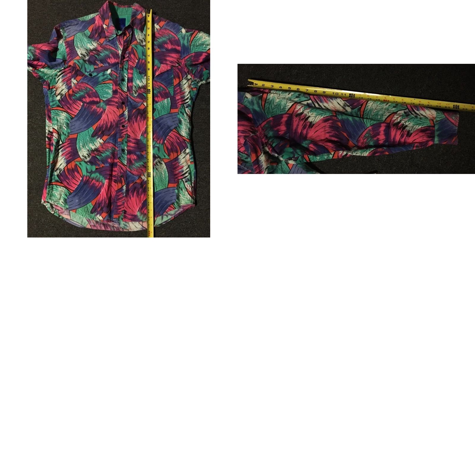 Roper VINTAGE Roper Abstract Western Shirt L Men Green Button-Up 80s 90s Surf Skate Cowboys AOP USA 70s 80s Southwestern Rockabilly Heritage Heroes Size US L / EU 52-54 / 3 - 8 Thumbnail