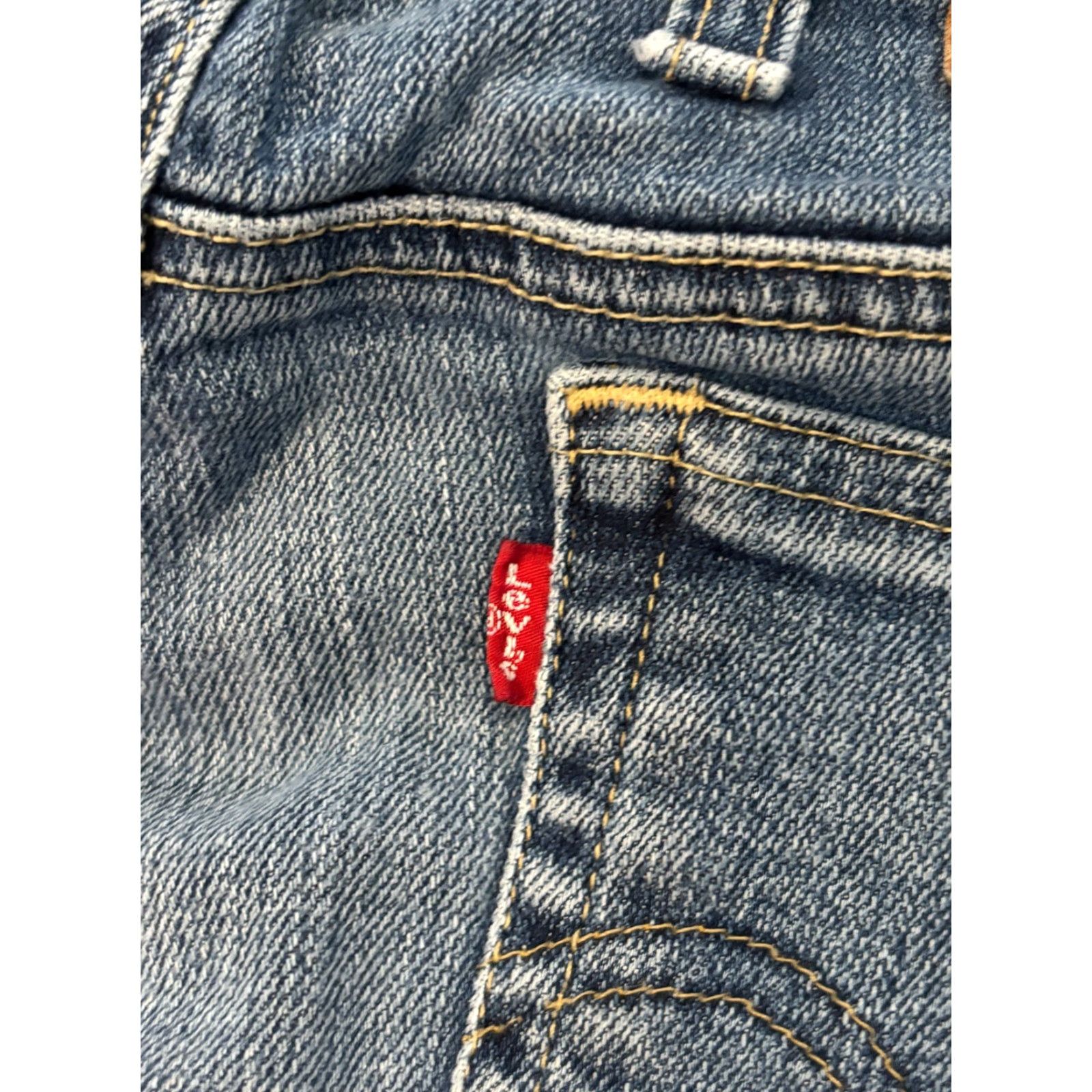 Levi's VINTAGE Levi’s Jeans Womens 26M Flare Leg Distressed Medium Wash Blue Made USA Size 26" / US 2 / IT 38 - 7 Thumbnail