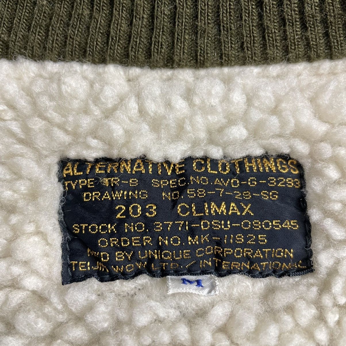 Buzz Rickson's 🇯🇵 VINTAGE 80s ALTERNATIVE MILITARY LINED SHERPA JACKET Size US M / EU 48-50 / 2 - 21 Thumbnail