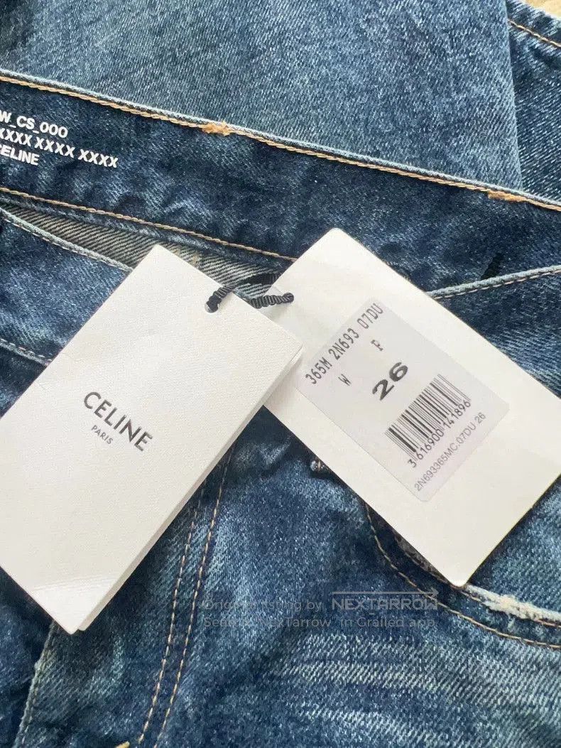 Celine Celine Washed Low. Size US 26 / EU 42 - 4 Thumbnail