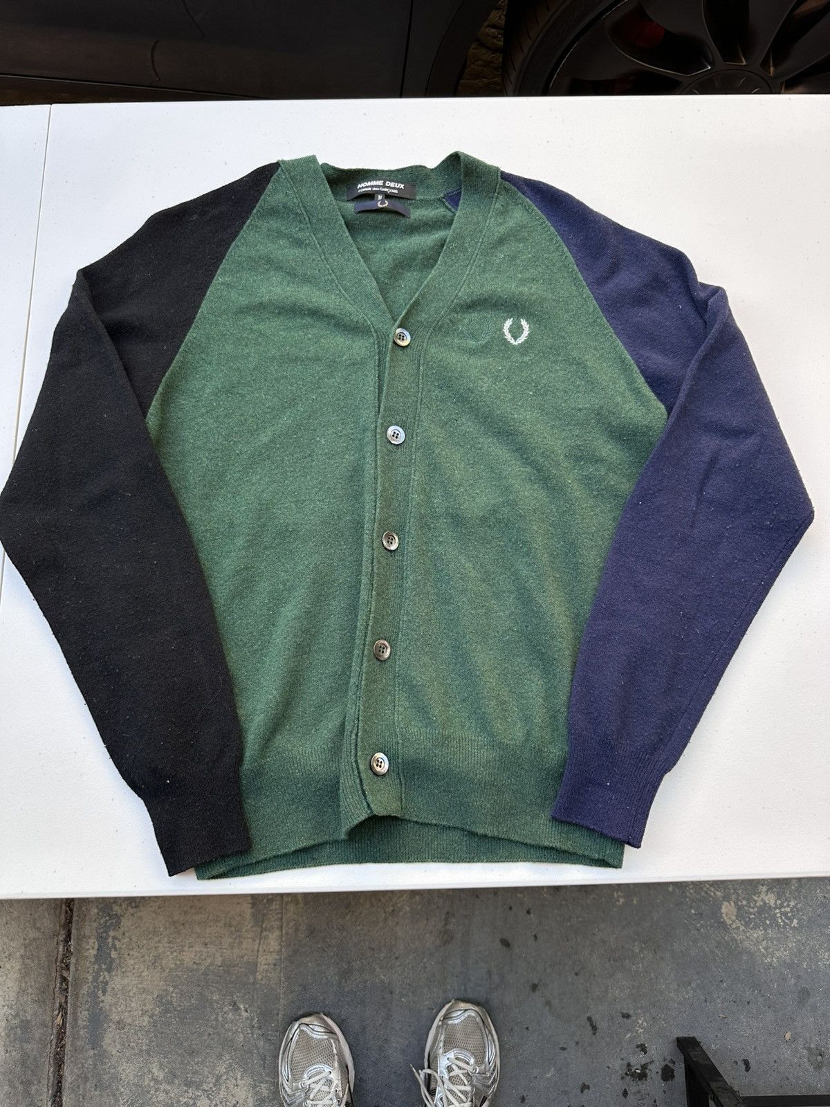 Comme des Garcons × Fred Perry CDG x Fred Perry Cardigan Size US M / EU 48-50 / 2 - 1 Thumbnail