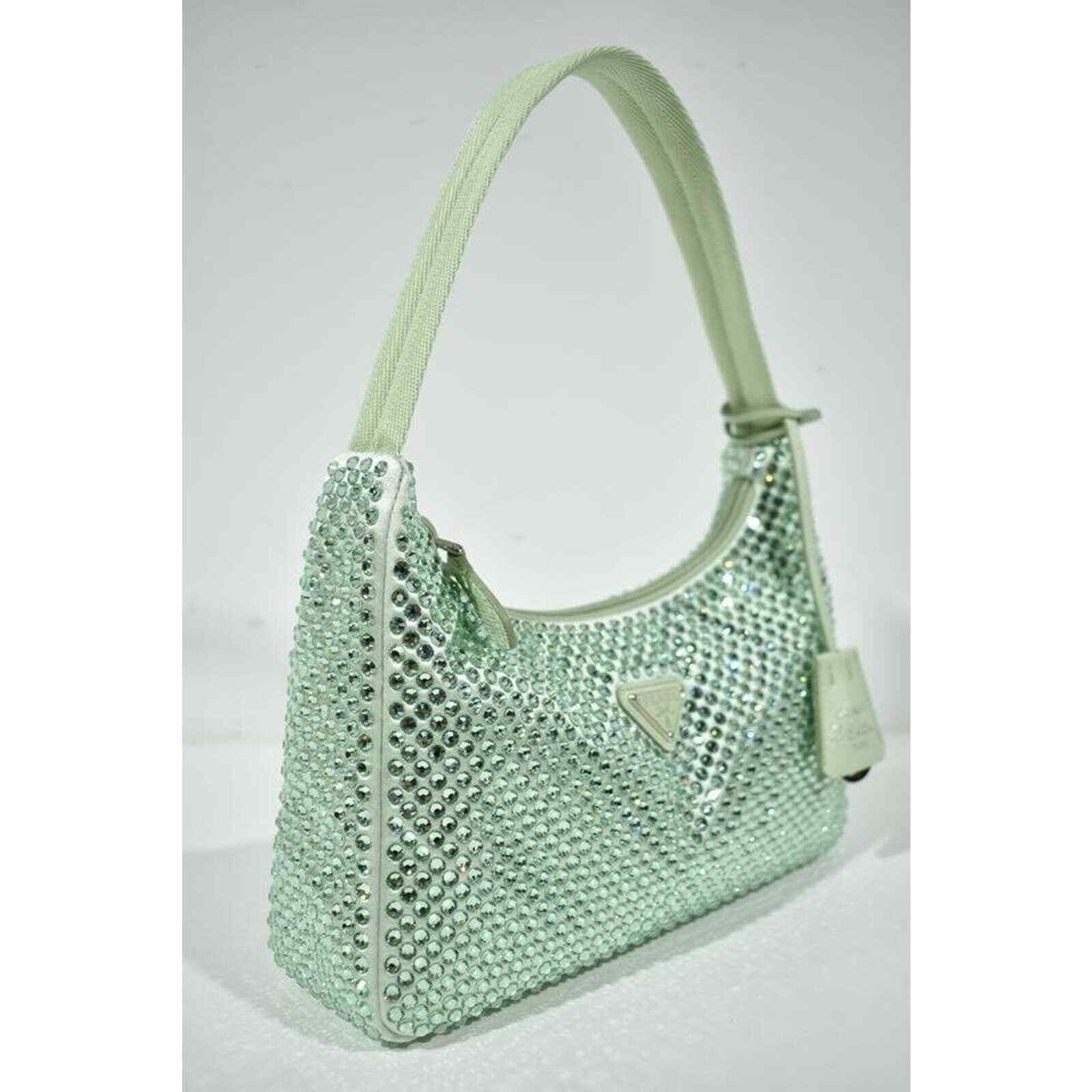 Prada Prada Re-Edition 2000 Crystal Shoulder Top Handle Hobo Bag Size ONE SIZE - 2 Thumbnail