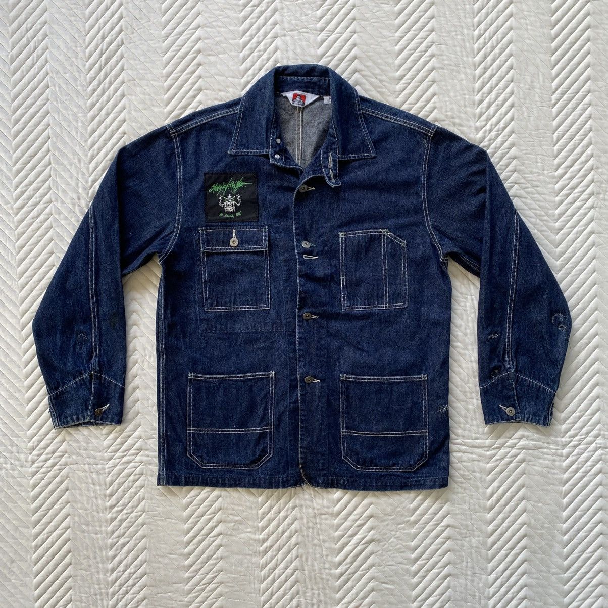 Ben Davis × Japanese Brand Ben Davis Chore Denim Jacket Size US L / EU 52-54 / 3 - 1 Thumbnail