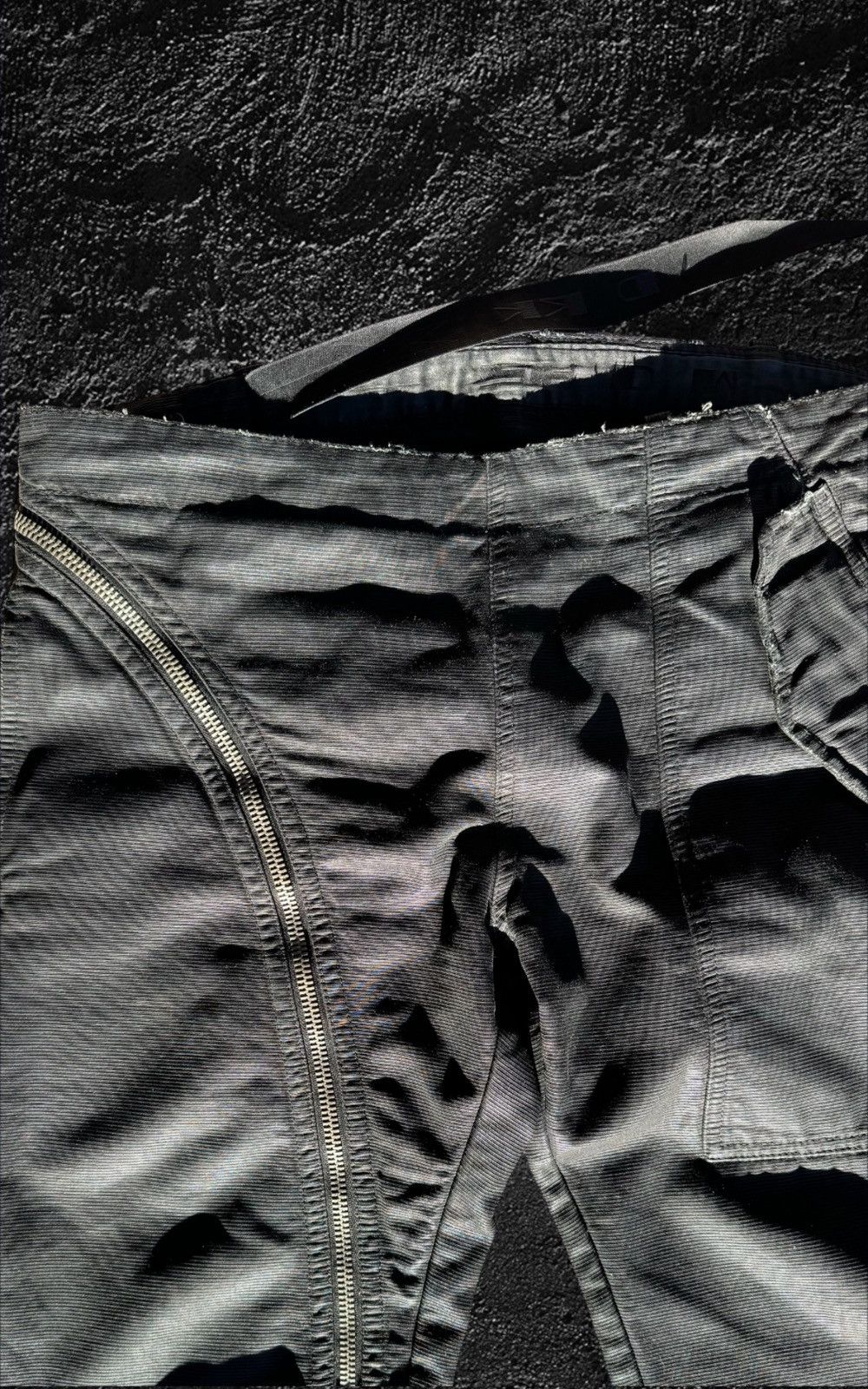 Rick Owens Rick Owens waxed corduroy double layer aircut denim Size US 34 / EU 50 - 4 Thumbnail