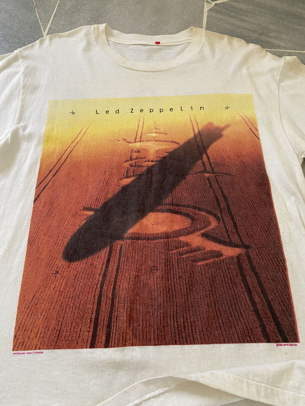 Band Tees Vintage 1990 Led Zeppelin Winterland Rock Express Tee Size US L / EU 52-54 / 3 - 10 Thumbnail