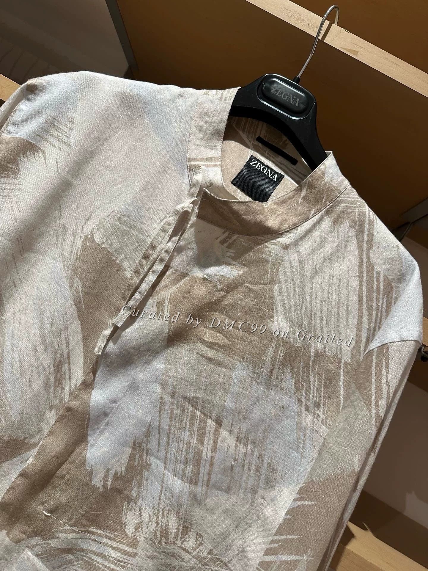 Ermenegildo Zegna Zegna Long-Sleeve Linen Shirt Size US XL / EU 56 / 4 - 2 Thumbnail