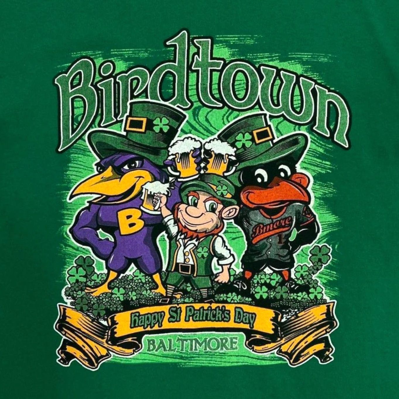 Anvil Anvil Birdtown Baltimore “Happy St Patrick’s Day” Souvenir Green T-Shirt Medium Size US M / EU 48-50 / 2 - 3 Thumbnail