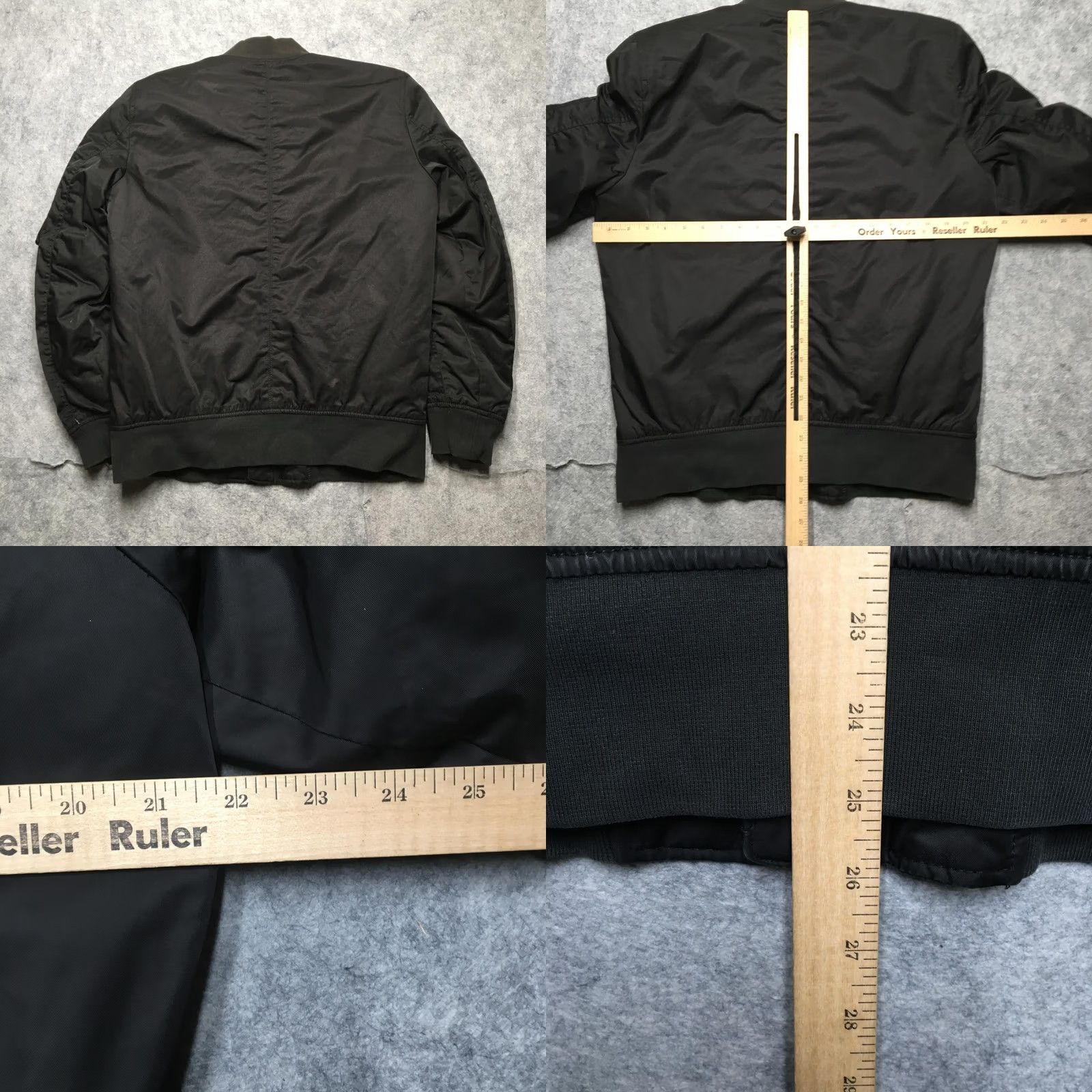 Abercrombie & Fitch Abercrombie & Fitch Jacket Mens S Bomber MA-1 Flight Zip Black Talon Size US S / EU 44-46 / 1 - 8 Thumbnail