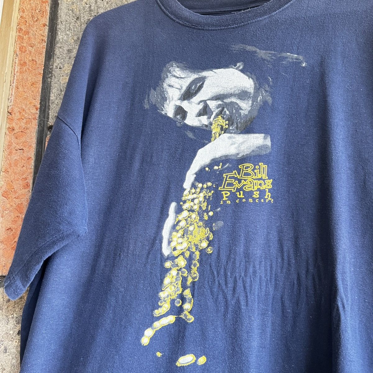 image of Band Tees x Vintage 1994 Bill Evans & Push Band Tour Concert Tee Shirt Jazz in Blue, Men's (Size XL