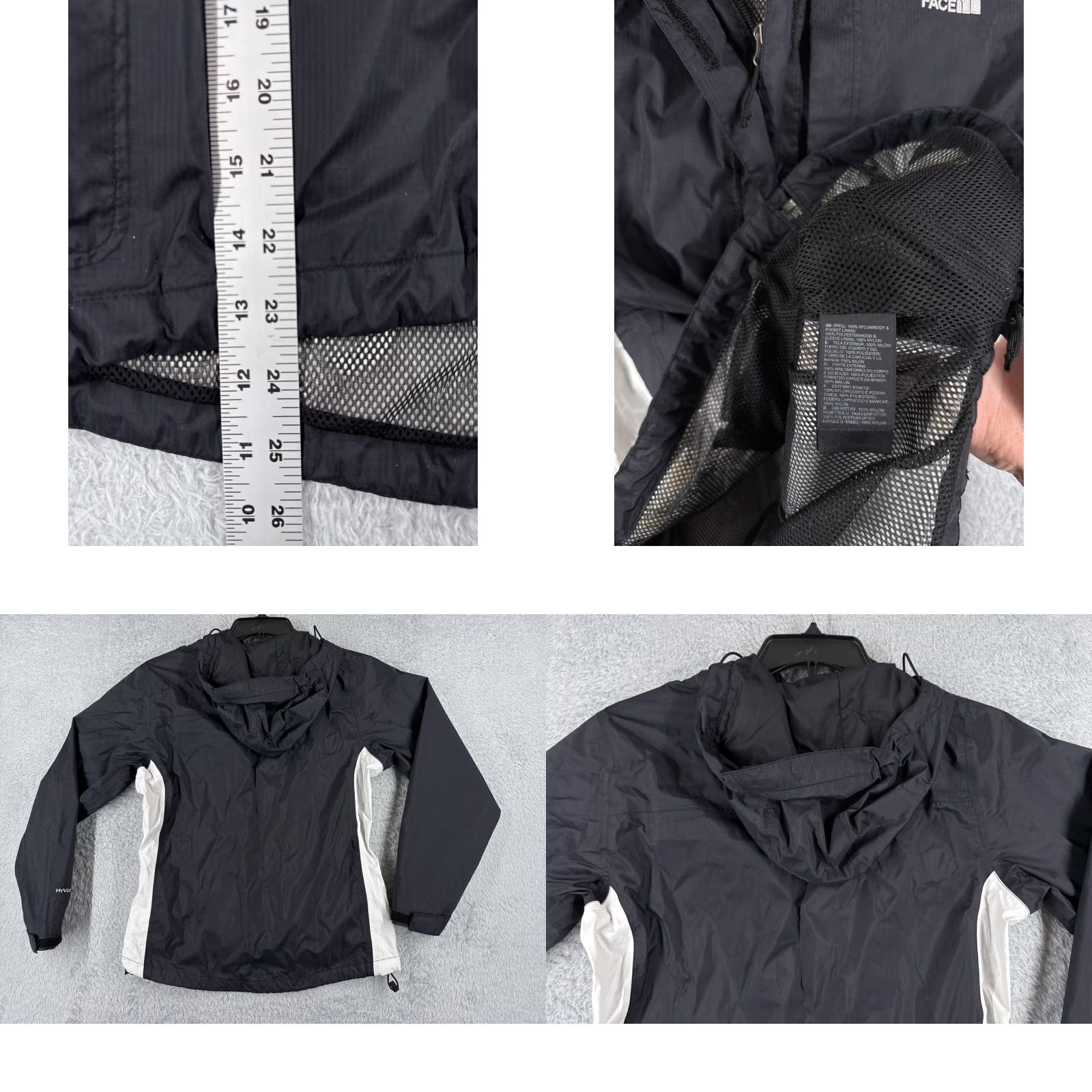 The North Face The North Face Jacket Women Small Black HyVent Full Zip Hooded Nylon Shell Size S / US 4 / IT 40 - 9 Thumbnail