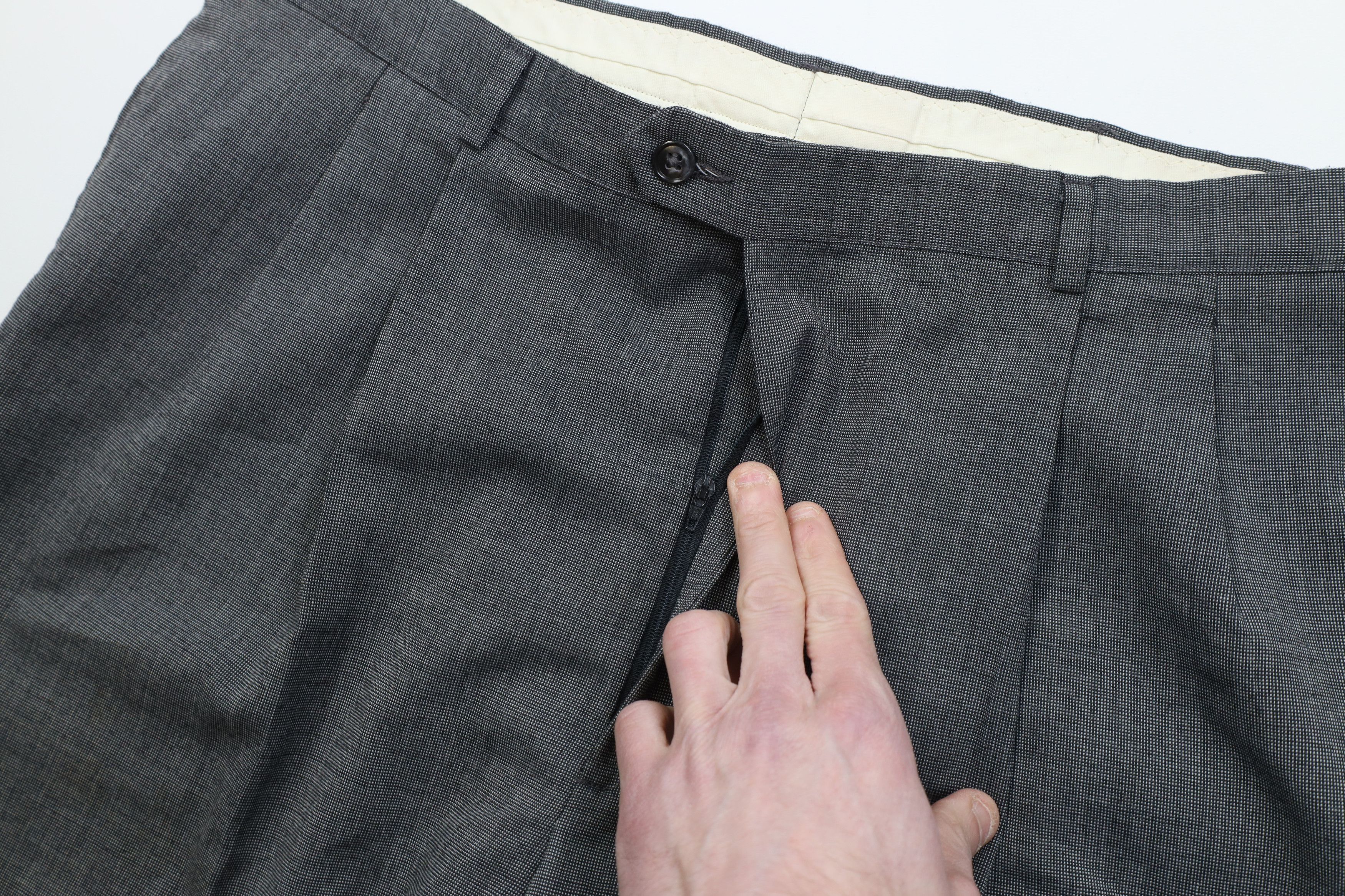 Vintage Vintage 90s Streetwear Wool Blend Wide Leg Chino Pants USA Size US 38 / EU 54 - 8 Thumbnail